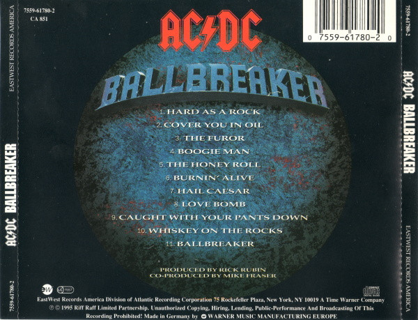 AC/DC - Ballbreaker | EastWest (7559-61780-2) - 2 AC/DC - Ballbreaker | EastWest (7559-61780-2) - 2