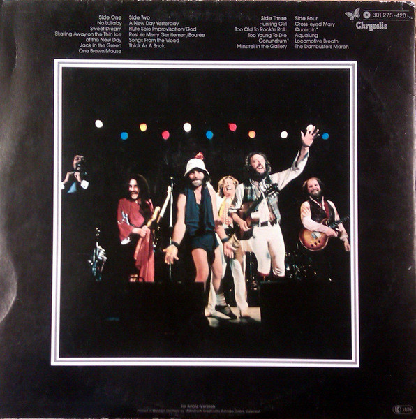 Jethro Tull - Live - Bursting Out | Chrysalis (301 275-420) - 2