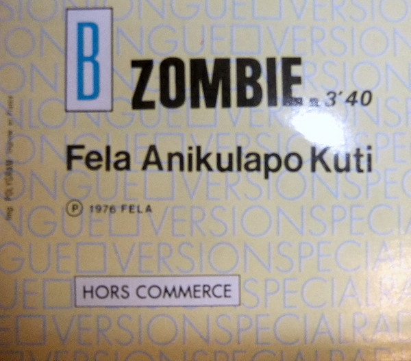 Fela Kuti And Africa 70 - Zombie | Barclay (6863 302) - 3