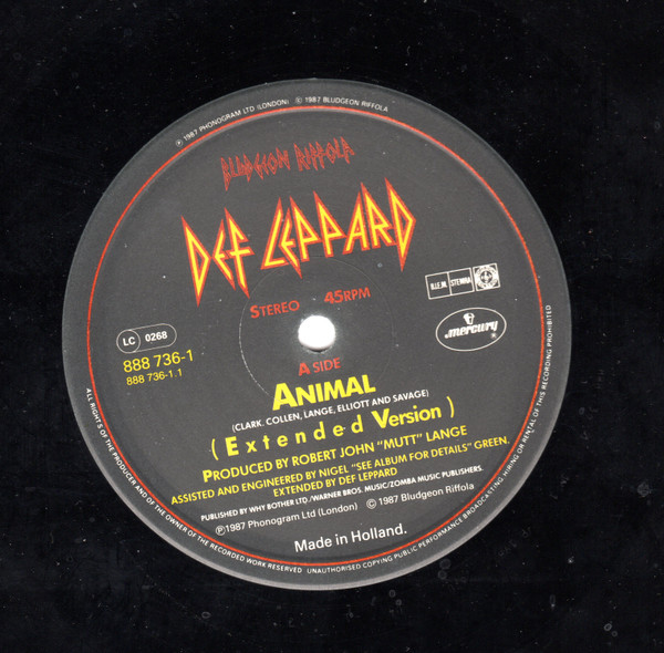 Def Leppard - Animal | Bludgeon Riffola (888 736-1) - 3 Def Leppard - Animal | Bludgeon Riffola (888 736-1) - 3