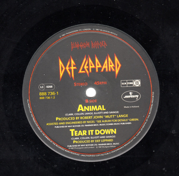 Def Leppard - Animal | Bludgeon Riffola (888 736-1) - 4 Def Leppard - Animal | Bludgeon Riffola (888 736-1) - 4
