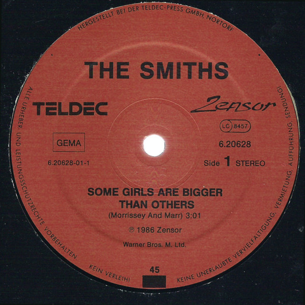 The Smiths - Some Girls Are Bigger Than Others | Zensor (6.20628 AE) - 3 The Smiths - Some Girls Are Bigger Than Others | Zensor (6.20628 AE) - 3