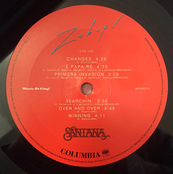 Santana - Zebop! | Music On Vinyl (MOVLP2210) - 3 Santana - Zebop! | Music On Vinyl (MOVLP2210) - 3