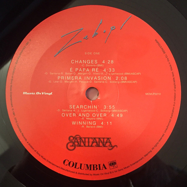 Santana - Zebop! | Music On Vinyl (MOVLP2210) - 4 Santana - Zebop! | Music On Vinyl (MOVLP2210) - 4
