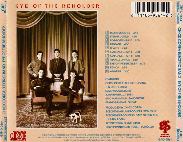 The Chick Corea Elektric Band - Eye Of The Beholder | GRP (GRP-D-9564) - 2