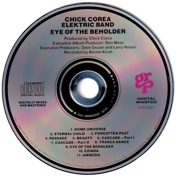 The Chick Corea Elektric Band - Eye Of The Beholder | GRP (GRP-D-9564) - 3