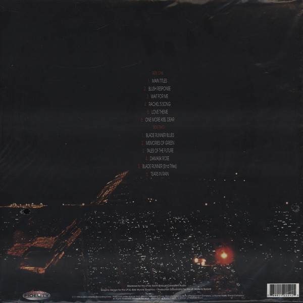 Vangelis - Blade Runner (Limited Edition - Red Translucent Vinyl) [Vinyl] | Audio Fidelity (AFZLP 154) - 6