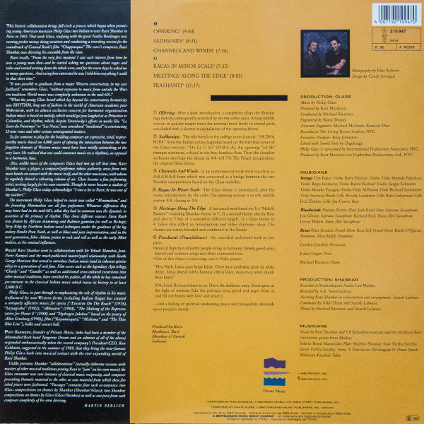 Ravi Shankar And Philip Glass - Passages | Private Music (210 947) - 2 Ravi Shankar And Philip Glass - Passages | Private Music (210 947) - 2