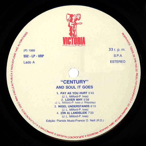 Century - ...And Soul It Goes | Victoria Records (552-LP-VRP) - 3