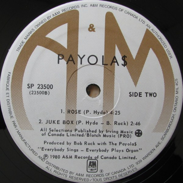 Payola$ - Introducing Payola$ | A&M Records (SP 23500) - 4