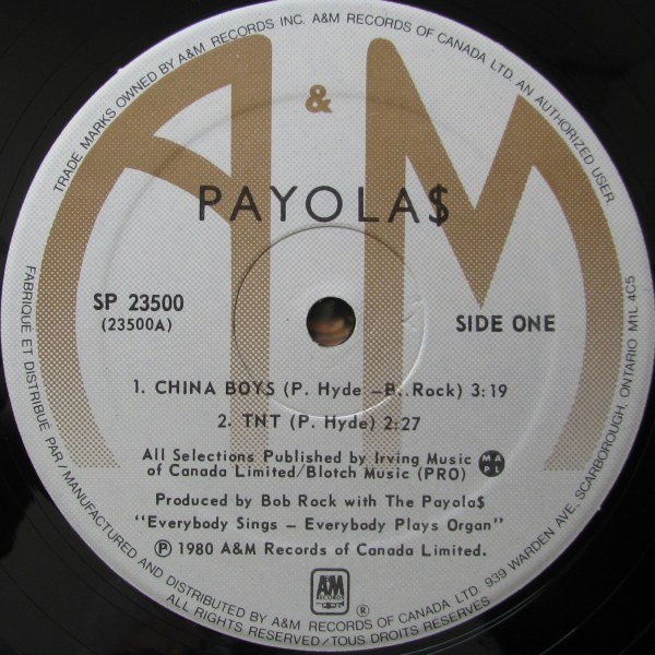 Payola$ - Introducing Payola$ | A&M Records (SP 23500) - 3