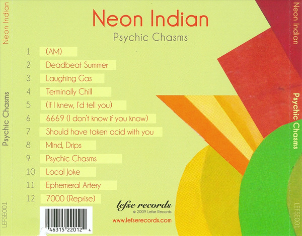 Neon Indian - Psychic Chasms | Lefse Records (LEFSE001) - 2