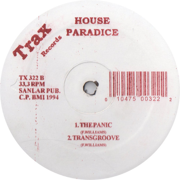 House Paradice - Don't You Wanna Rock Tonight | Trax Records (TX 322) - 2 House Paradice - Don't You Wanna Rock Tonight | Trax Records (TX 322) - 2