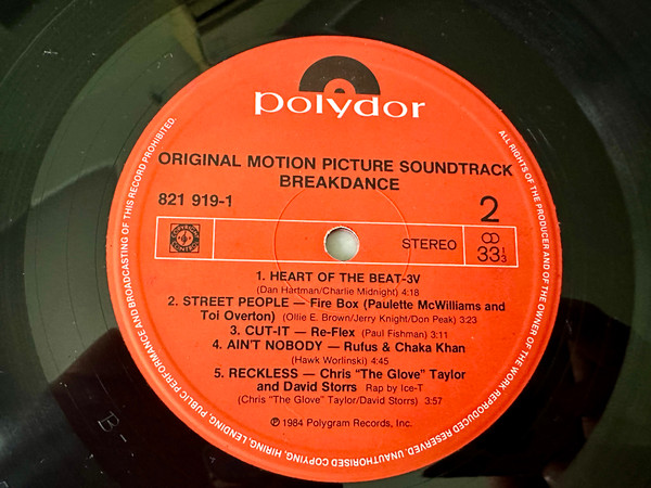 Various - Breakdance (Original Motion Picture Soundtrack) | Polydor (821 919-1) - 4 Various - Breakdance (Original Motion Picture Soundtrack) | Polydor (821 919-1) - 4
