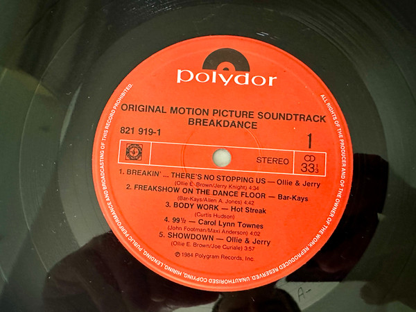 Various - Breakdance (Original Motion Picture Soundtrack) | Polydor (821 919-1) - 3 Various - Breakdance (Original Motion Picture Soundtrack) | Polydor (821 919-1) - 3