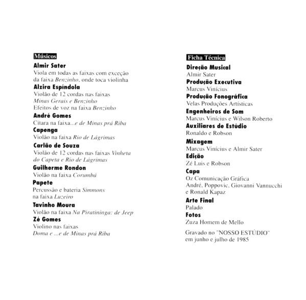 Almir Sater - Instrumental | Som Da Gente (SDG-025/85) - 3