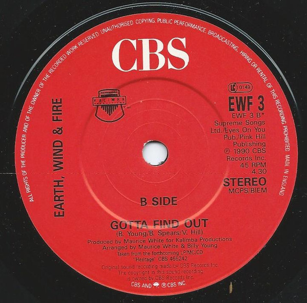 Earth, Wind & Fire - Heritage | CBS (EWF 3) - 4
