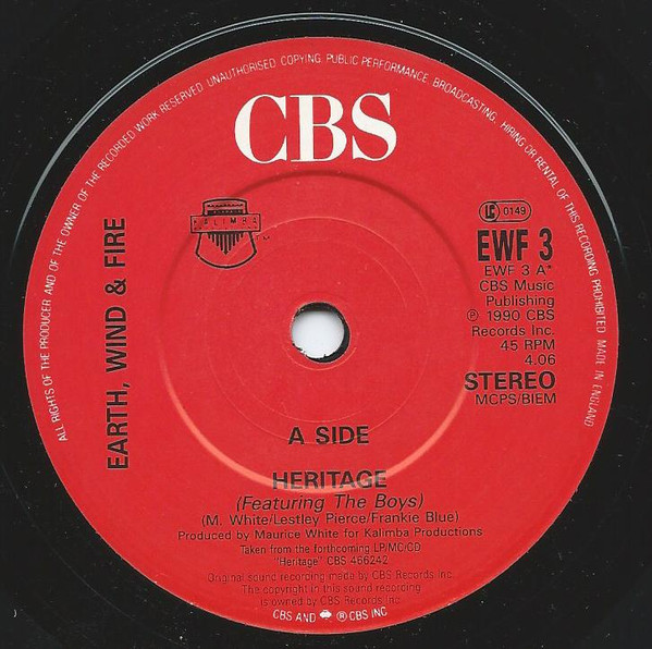 Earth, Wind & Fire - Heritage | CBS (EWF 3) - 3