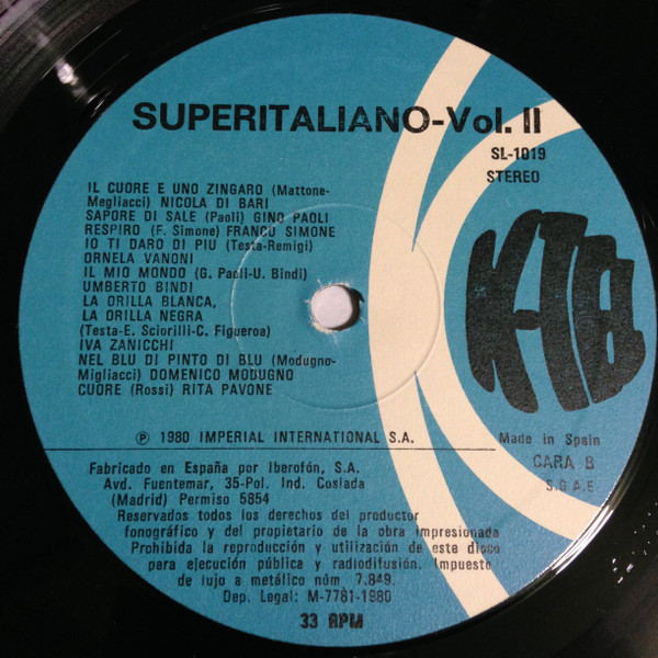 Various - Superitaliano Vol. 2 | K-Tel (SL 1019) - 4