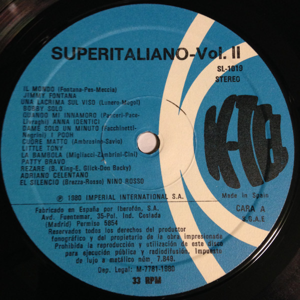 Various - Superitaliano Vol. 2 | K-Tel (SL 1019) - 3