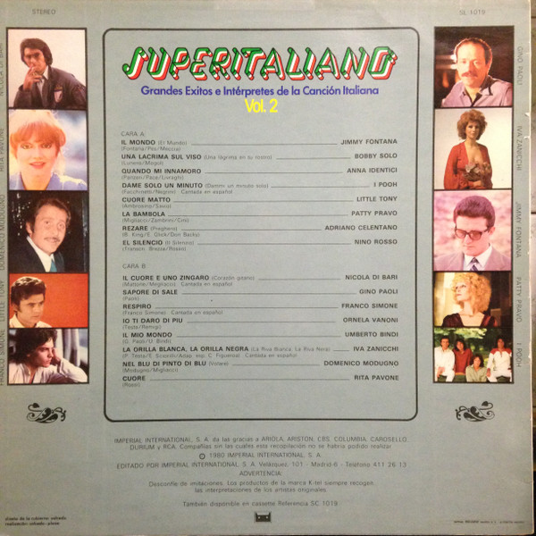 Various - Superitaliano Vol. 2 | K-Tel (SL 1019) - 2