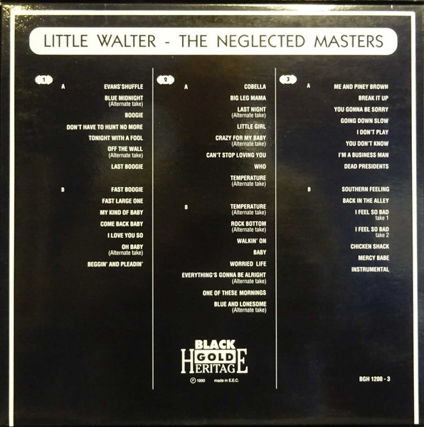 Little Walter - The Neglected Masters | Black Gold Heritage (BGH 1200) - 2