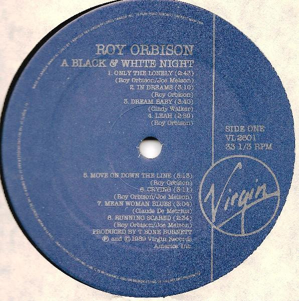 Roy Orbison - Roy Orbison And Friends - A Black And White Night Live [Vinyl] | Virgin (VL 2601) - 3