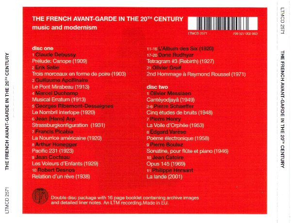 Various - The French Avant-Garde In The 20th Century | LTM (LTMCD 2571) - 2 Various - The French Avant-Garde In The 20th Century | LTM (LTMCD 2571) - 2