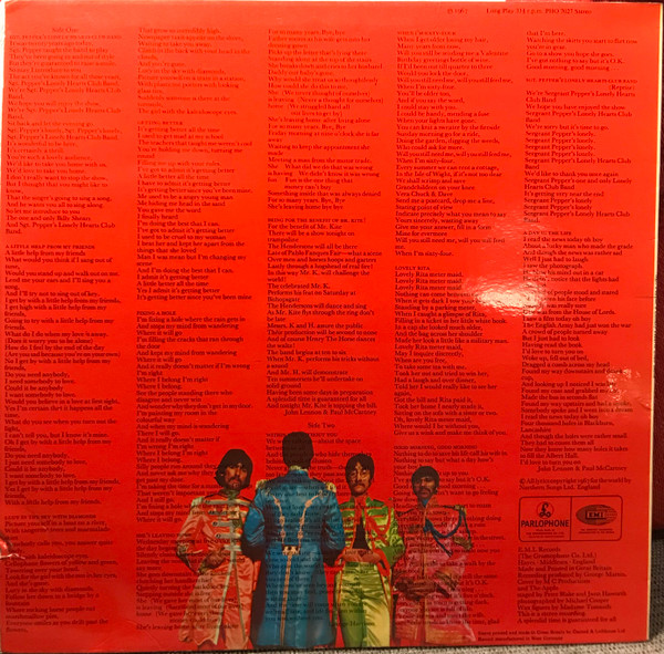 The Beatles - Sgt. Pepper's Lonely Hearts Club Band | Parlophone (PHO 7027) - 2 The Beatles - Sgt. Pepper's Lonely Hearts Club Band | Parlophone (PHO 7027) - 2