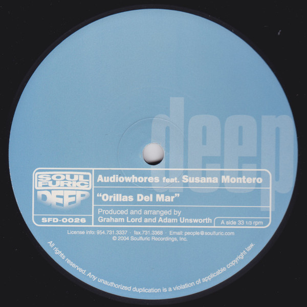 Audiowhores - Orillas Del Mar | Soulfuric Deep (SFD 0026) - 3 Audiowhores - Orillas Del Mar | Soulfuric Deep (SFD 0026) - 3