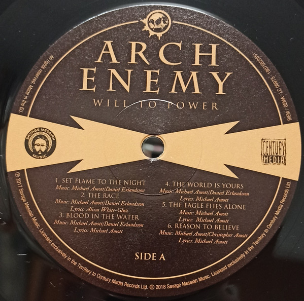 Arch Enemy - Will To Power [Vinyl LP + CD - EU - 2018 - 19075822651 - Mint & Sealed] Death Metal | Century Media (19075822651) - 3