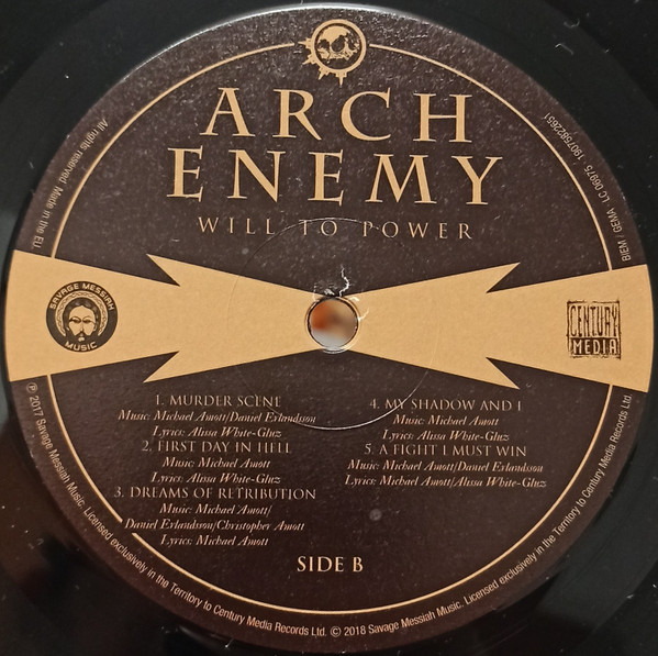 Arch Enemy - Will To Power [Vinyl LP + CD - EU - 2018 - 19075822651 - Mint & Sealed] Death Metal | Century Media (19075822651) - 4