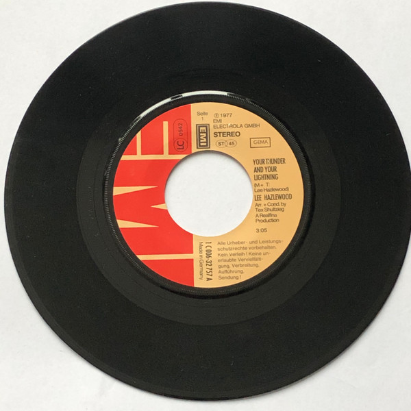 Lee Hazlewood - Your Thunder And Your Lightning | EMI (1 C 006-32 757) - 3 Lee Hazlewood - Your Thunder And Your Lightning | EMI (1 C 006-32 757) - 3