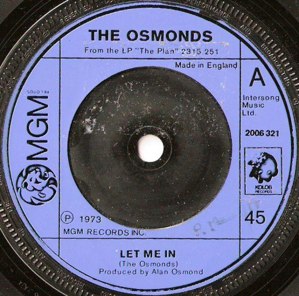 The Osmonds - Let Me In | MGM Records (2006 321)