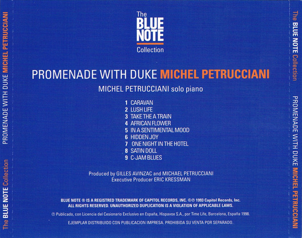Michel Petrucciani - Promenade With Duke | Blue Note (CDP 0777 7 80590 2 8) - 3