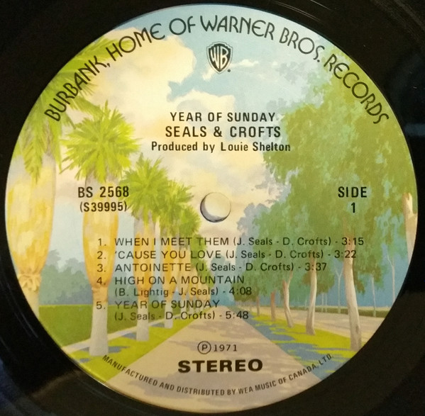 Seals & Crofts - Year Of Sunday | Warner Bros. Records (BS 2568) - 4 Seals & Crofts - Year Of Sunday | Warner Bros. Records (BS 2568) - 4
