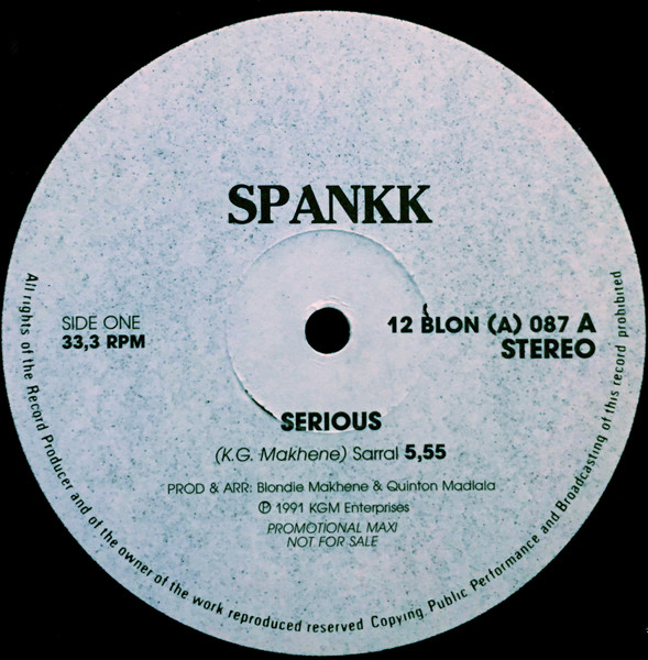 Spankk - Serious | KGM Records (12 BLON (A) 087) - 3