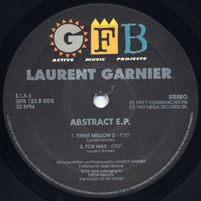 Laurent Garnier - Abstract E.P. | GFB Records (GFB 123) - 2 Laurent Garnier - Abstract E.P. | GFB Records (GFB 123) - 2
