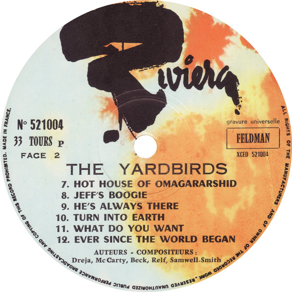 The Yardbirds - Over Under Sideways Down | Riviera (521004) - 4 The Yardbirds - Over Under Sideways Down | Riviera (521004) - 4