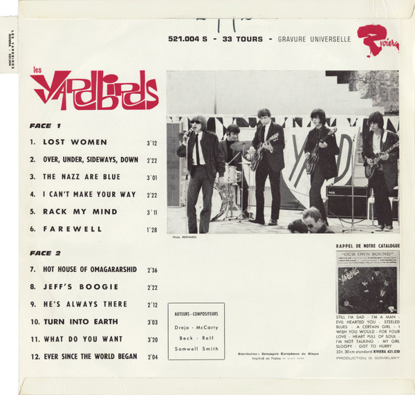 The Yardbirds - Over Under Sideways Down | Riviera (521004) - 2 The Yardbirds - Over Under Sideways Down | Riviera (521004) - 2