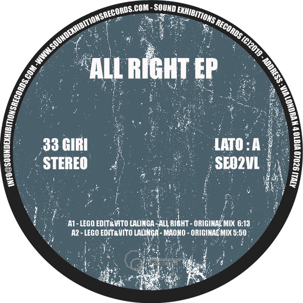 Various - All Right EP | Sound Exhibitions Records (SE02VL) - main