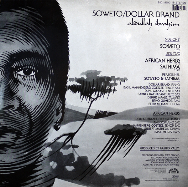 Dollar Brand , Abdullah Ibrahim - Soweto | Rare Bid (BID 155501) - 2 Dollar Brand , Abdullah Ibrahim - Soweto | Rare Bid (BID 155501) - 2