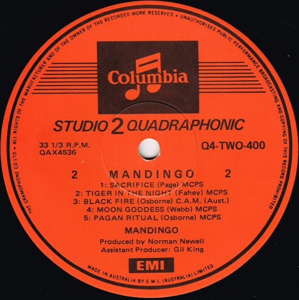 Mandingo - The Primeval Rhythm Of Life | Columbia (Q4-TWO-400) - 3 Mandingo - The Primeval Rhythm Of Life | Columbia (Q4-TWO-400) - 3