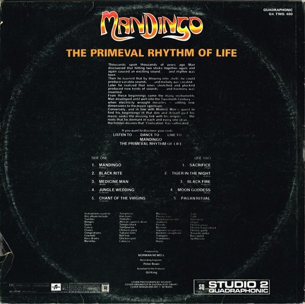 Mandingo - The Primeval Rhythm Of Life | Columbia (Q4-TWO-400) - 2 Mandingo - The Primeval Rhythm Of Life | Columbia (Q4-TWO-400) - 2