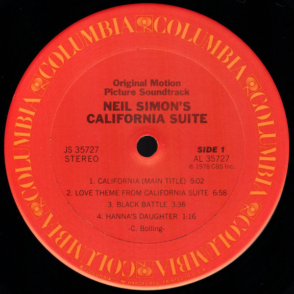 Claude Bolling - California Suite | Columbia (JS 35727) - 3 Claude Bolling - California Suite | Columbia (JS 35727) - 3