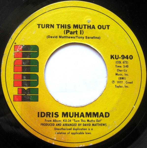 Idris Muhammad - Turn This Mutha Out | Kudu (KU-940)