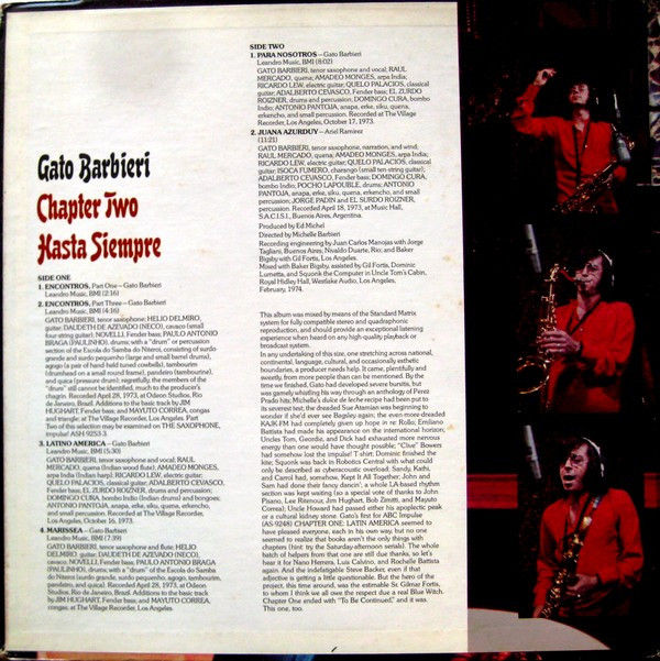 Gato Barbieri - Chapter Two: Hasta Siempre | Impulse! (AS-9263)