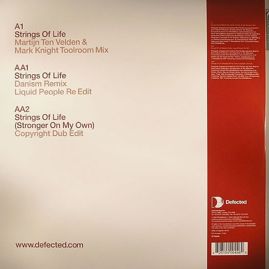 Soul Central Feat. Kathy Brown - Strings Of Life (Stronger On My Own) | Defected (DFTD094R) - 2