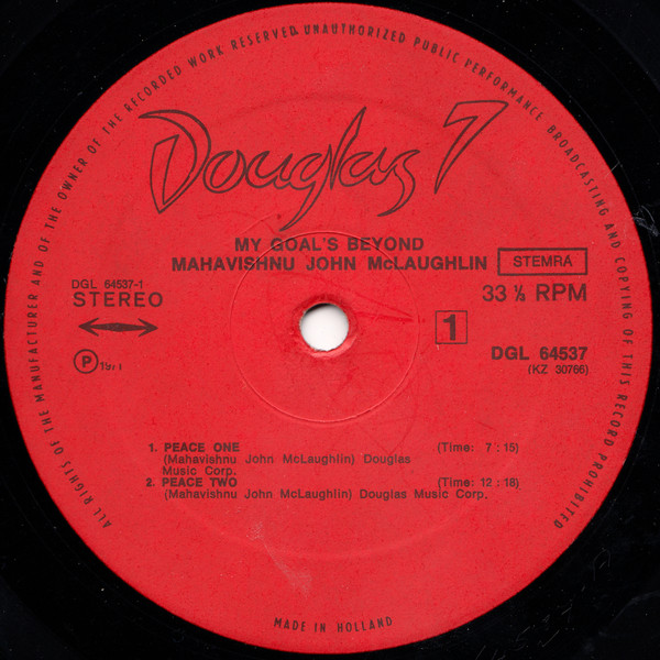 John McLaughlin - My Goal's Beyond | Douglas (DGL 64537) - 4