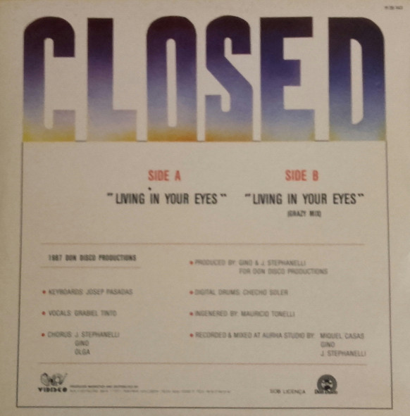 Closed - Living In Your Eyes | Vidisco (11.20.143) - 2